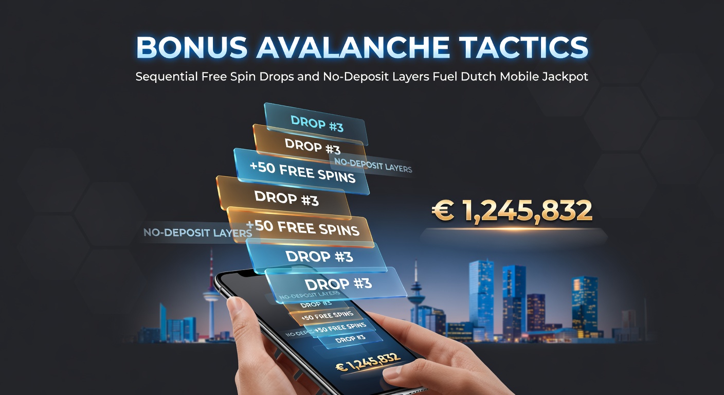 Schematische laagstructuur van no-deposit bonussen met free spin drops en jackpot multipliers op een Nederlands mobiel casino interface