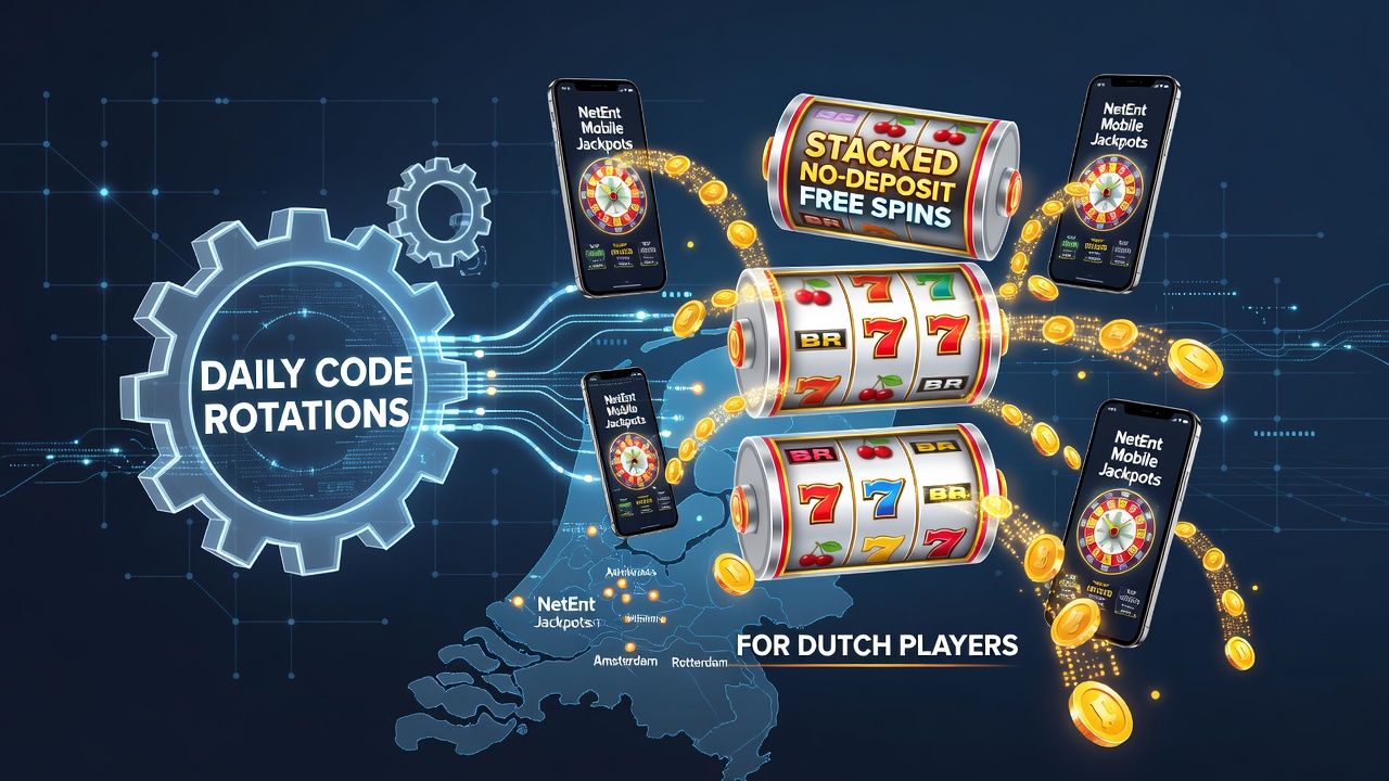 Afbeelding van NetEnt mobiele jackpot interface met gestapelde free spins indicatoren