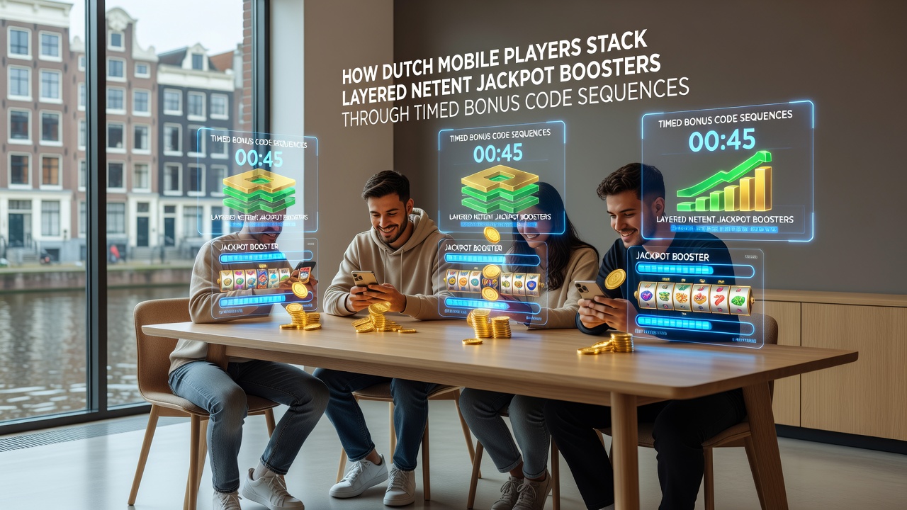 Schermafbeelding van gelaagde jackpot multipliers op een Nederlandse mobiele NetEnt slot