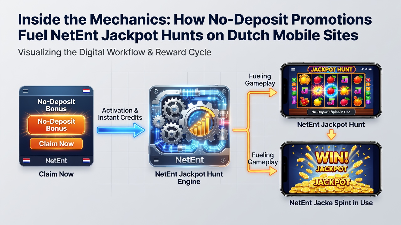 Grafiek die toont hoe no-deposit promoties de frequentie van NetEnt jackpot sessies op mobiel beïnvloeden