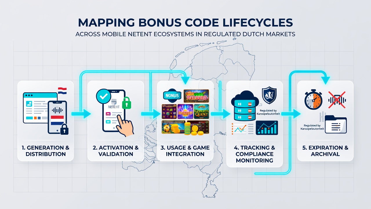 Analyse van levenscycli voor mobiele bonuscodes in Nederlandse NetEnt markten